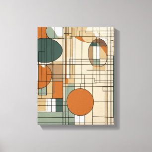 Toile Formes géométriques Art moderne coloré enveloppé C