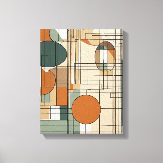 Toile Formes géométriques Art moderne coloré enveloppé C (Recto)