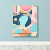 Toile Formes géométriques Art moderne coloré enveloppé C (Insitu (Plancher de Bois))