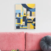 Toile Formes géométriques Art moderne coloré enveloppé C (Insitu(Salon))