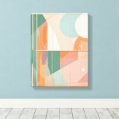 Toile Formes géométriques Art moderne coloré enveloppé C (Insitu (Plancher de Bois))