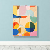 Toile Formes géométriques Art moderne coloré enveloppé C (Insitu (Plancher de Bois))
