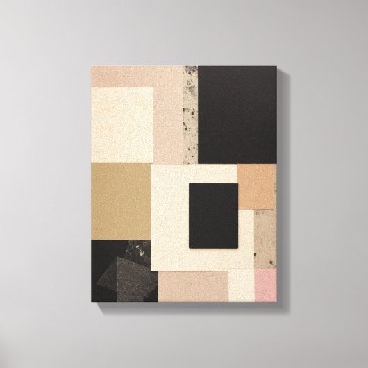 Toile Formes géométriques Art moderne coloré enveloppé C (Recto)