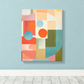 Toile Formes géométriques Art moderne coloré enveloppé C (Insitu (Plancher de Bois))