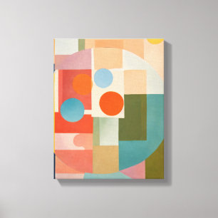 Toile Formes géométriques Art moderne coloré enveloppé C