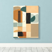 Toile Formes géométriques Art moderne coloré enveloppé C (Insitu (Plancher de Bois))