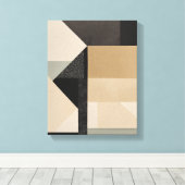 Toile Formes géométriques Art moderne coloré enveloppé C (Insitu (Plancher de Bois))