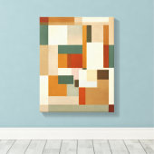 Toile Formes géométriques Art moderne coloré enveloppé C (Insitu (Plancher de Bois))