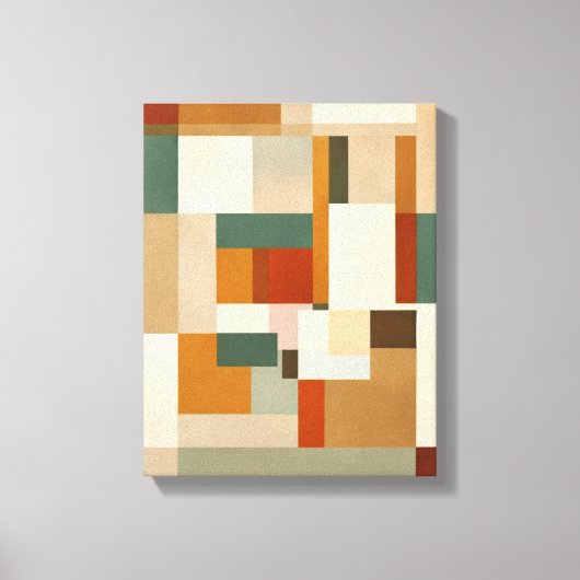 Toile Formes géométriques Art moderne coloré enveloppé C (Recto)