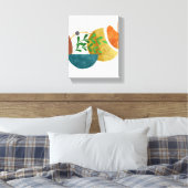 Toile Formes végétales Abstraites minimalistes (Insitu(Chambre))