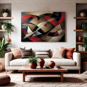Toile Formulaires d'abstraction contemporaine dans le di