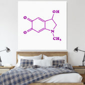 Toile Formule chimique moléculaire adrénochrome (Insitu(Chambre))