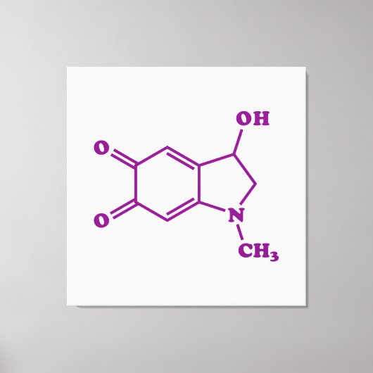 Toile Formule chimique moléculaire adrénochrome (Recto)