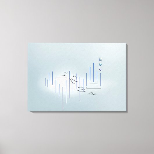 Toile Formule, graphique, symboles mathématiques 13 (Recto)