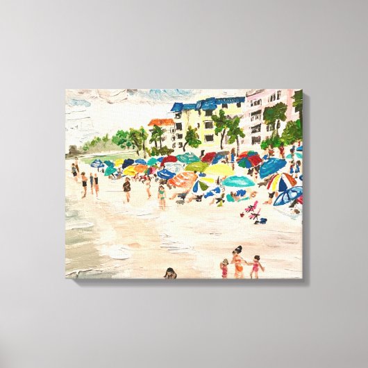 Toile "Fort Myers Beach" en acrylique (Recto)