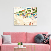 Toile "Fort Myers Beach" en acrylique (Insitu(Salon))