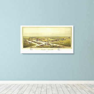 Toile Fort Reno Oklahoma Territory 1891 Lithograph