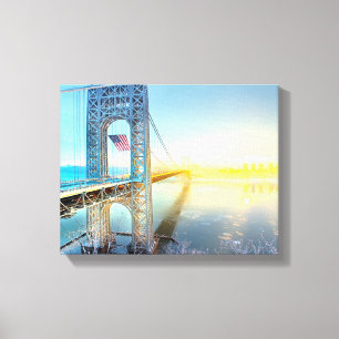 Toile Fort se reliant Lee NJ et Manhattan NYPlus de GWB