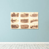 Toile Forts Sumter & Moultrie (Insitu (Plancher de Bois))