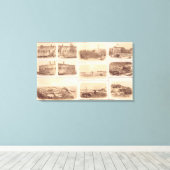 Toile Forts Sumter & Moultrie, île de Sullivan (Insitu (Plancher de Bois))