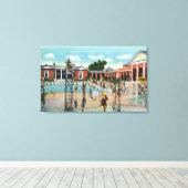 Toile Foule à la piscine Spa de Saratoga (Insitu (Plancher de Bois))