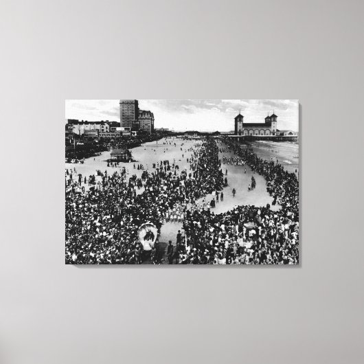 Toile Foules à Atlantic City, NJ Beauty Pagent (Recto)