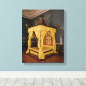 Toile Four Poster Bed, style chinois, années 1750 (Insitu (Plancher de Bois))