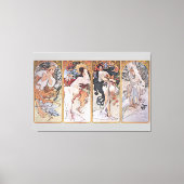 Toile Four Seasons, Mucha Faux Canvas Imprimer (Recto)