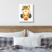 Toile Fox à Fitness avec Barbell (Insitu(Chambre))