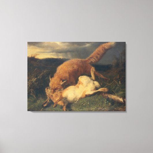 Toile Fox et lièvre, 1866 (Recto)
