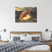 Toile Fox et lièvre, 1866 (Insitu(Chambre))