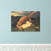Toile Fox et lièvre, 1866 (Insitu (Plancher de Bois))