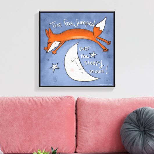 Toile Fox frappe sur la lune (Insitu(Salon))