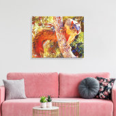Toile Fox Squirrel Fermer l'art photographique Imprimer (Insitu(Salon))
