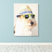 Toile Fox Terrier (Insitu (Plancher de Bois))