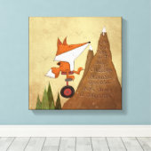 Toile Fox Unicyclist-Plus qu'un conquérant (Insitu (Plancher de Bois))