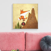 Toile Fox Unicyclist-Plus qu'un conquérant (Insitu(Salon))
