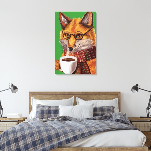 Toile Foxy Tea Time (Insitu(Chambre))