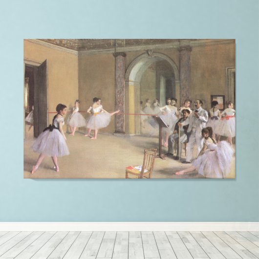 Toile Foyer de danse à l'Opéra par Edgar Degas (Insitu (Plancher de Bois))