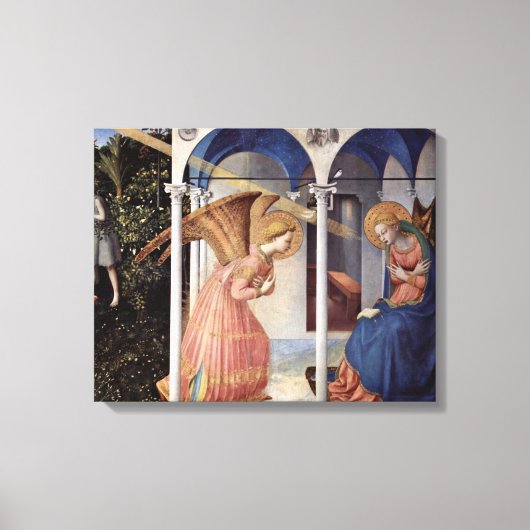 Toile Fra Angelico - Scène : Annonciation (Recto)