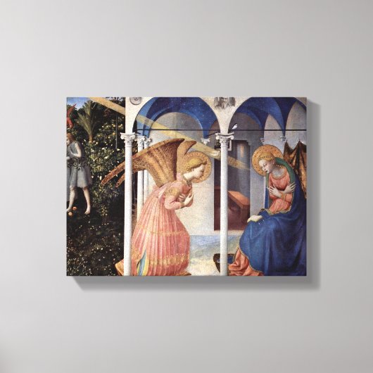 Toile Fra Angelico - Scène : Annonciation (Recto)