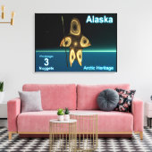 Toile Fractal Inuit Hunter - Alaska Postage (Insitu(Salon))