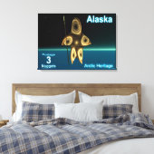 Toile Fractal Inuit Hunter - Alaska Postage (Insitu(Chambre))