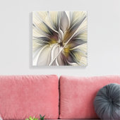 Toile Fractale florale, Fleur Imaginaire aux couleurs de (Insitu(Salon))