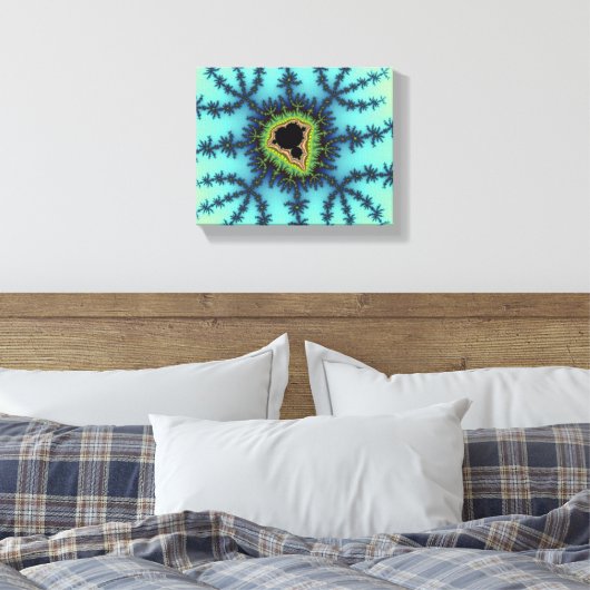 Toile Fractale verte de mer (Insitu(Chambre))