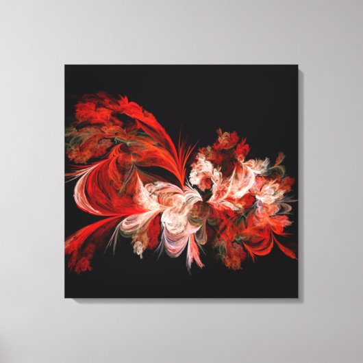 Toile Fractée Rouge Et Blanc (Recto)