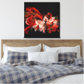Toile Fractée Rouge Et Blanc (Insitu(Chambre))