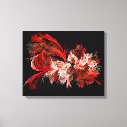 Toile Fractée Rouge Et Blanc (Recto)