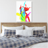 Toile Fractionnements colorés Canvas étirés Imprimer (Insitu(Chambre))
