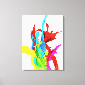 Toile Fractionnements colorés Canvas étirés Imprimer